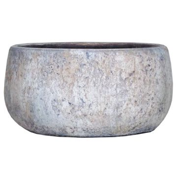 Keramik Schale MORTAZA mit Maserung, blau-beige, 12cm, Ø24cm Keramik Schale MORTAZA mit Maserung, blau-beige, 12cm, Ø24cm
