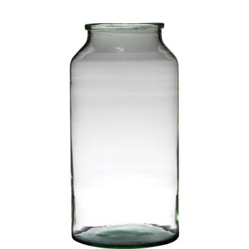 Glasvase QUINN EARTH, recycelt, klar-grün, 42,5cm, Ø22,6cm