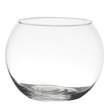 Kerzen Kugelvase TOBI EARTH aus Glas, klar, 13cm, Ø16cm