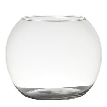 Kerzen Kugelvase TOBI EARTH aus Glas, klar, 20cm, Ø25cm