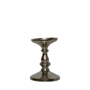 Aluminium Kerzenhalter GIMANA, silber, 12cm, Ø9cm