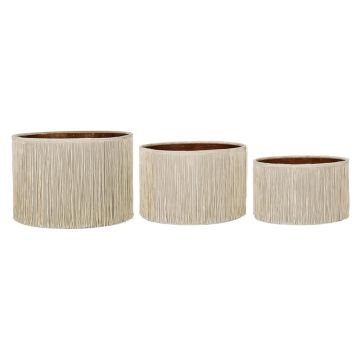 Lampenschirm EKABO mit Fransen, 3 Stück, taupe, Ø25, 30, 35cm Lampenschirm EKABO mit Fransen, 3 Stück, taupe, Ø25, 30, 35cm