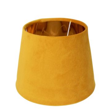 Samt Lampenschirm KURANO, honiggelb-gold, 21cm, Ø30cm Samt Lampenschirm KURANO, honiggelb-gold, 21cm, Ø30cm