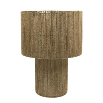 Jute Tischleuchte UWENGO, natur, 40cm, Ø40cm Jute Tischleuchte UWENGO, natur, 40cm, Ø40cm