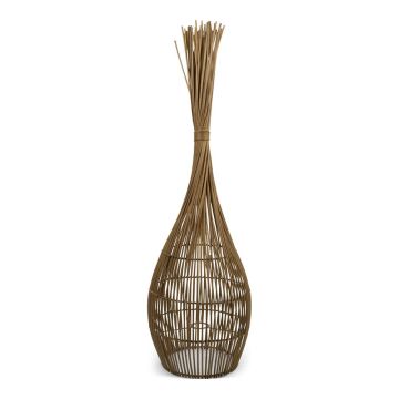 Rattan Stehlampe VARULO, natur, 30x30x110cm Rattan Stehlampe VARULO, natur, 30x30x110cm