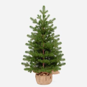 Künstlicher Tannenbaum NAANTALI, Jutesack, 60cm, Ø40cm