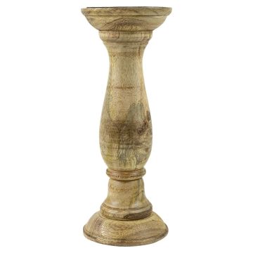 Kerzenleuchter TESTIMONY aus Mangoholz, braun, 25cm, Ø10cm Kerzenleuchter TESTIMONY aus Mangoholz, braun, 25cm, Ø10cm