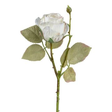 Deko Blume Rose ZORKLIN, weiß, 45cm, Ø6,5cm Deko Blume Rose ZORKLIN, weiß, 45cm, Ø6,5cm