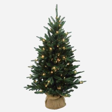 Kunst Tannenbaum HANKO, LEDs, Jutesack, 60cm, Ø40cm