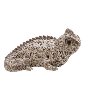 Tierfigur Chamäleon ALOVIA aus Keramik, outdoor, braun, 36x19x19cm
