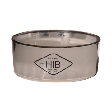 Dreidochtkerze im Glas MOEMA, silber, 6cm, Ø15cm