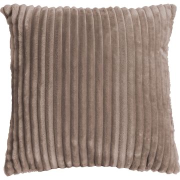 Couch Kissen CINDY, taupe, Cord Optik, 45x45cm