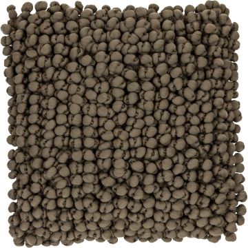 Kuscheliges Kissen BOLKO, mit Noppen, khakigrün, 45x45cm