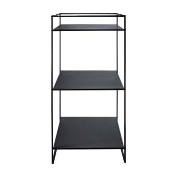 Industrial Metallregal QUIANA, 5 Böden, schwarz, 100x100x200cm