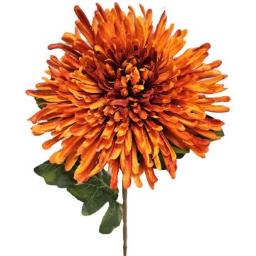 Kunstblume Chrysantheme HIKJON, orange, 75cm, Ø18cm