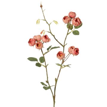 Unechter Kohl-Rosen Zweig LORRAINE, Eco Collection, altrosa, 60cm, Ø3cm
