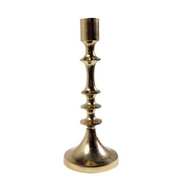 Aluminum Stabkerzenständer AMBERLEY, gold, 25cm, Ø10cm Aluminum Stabkerzenständer AMBERLEY, gold, 25cm, Ø10cm