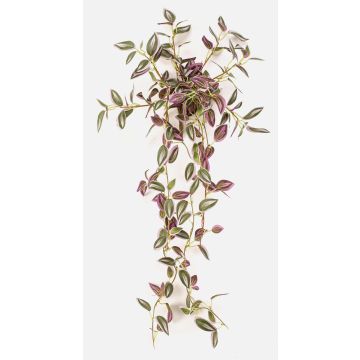 Fake Pflanze Tradescantia zebrina DIHALLO auf Steckstab, hängend, grün-lila, 70cm