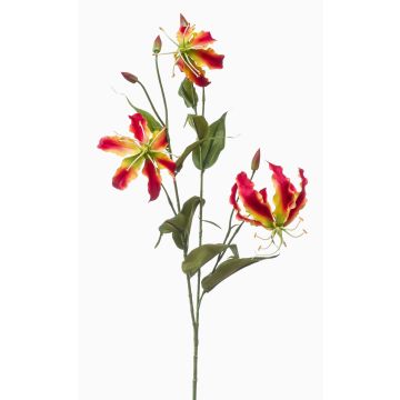 Kunstzweig Gloriosa TROFEL, pink-gelb, 90cm