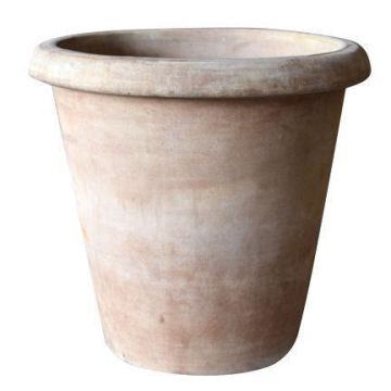 Terrakotta Pflanztopf ELVORN, handgemacht, patiniert, braun, 55cm, Ø58cm Terrakotta Pflanztopf ELVORN, handgemacht, patiniert, braun, 55cm, Ø58cm