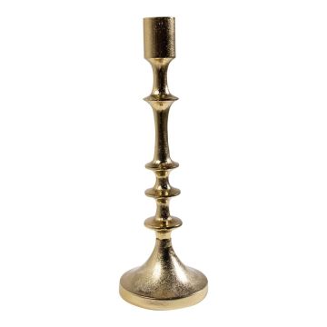 Aluminum Stabkerzenständer AMBERLEY, gold, 30cm, Ø10cm Aluminum Stabkerzenständer AMBERLEY, gold, 30cm, Ø10cm