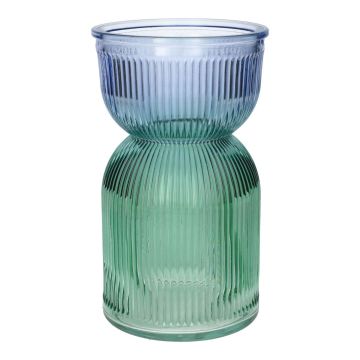 Dekovase ANUSCHKA aus Glas, lavendel-grün-klar, 21cm, Ø12cm Dekovase ANUSCHKA aus Glas, lavendel-grün-klar, 21cm, Ø12cm