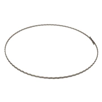 OASIS® Drahtring aus gewelltem Flachdraht, grau, Ø20cm