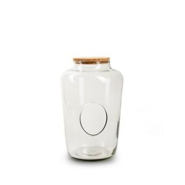 Glas Terrarium Vase TAVOI mit Korkdeckel, klar, 28cm, Ø19cm Glas Terrarium Vase TAVOI mit Korkdeckel, klar, 28cm, Ø19cm