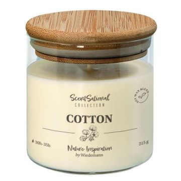 Duftkerze FERDINANDINE im Glas, Sojawachsmischung, Cotton, elfenbein, 8cm, Ø8cm, 30h - Made in Germany Duftkerze FERDINANDINE im Glas, Sojawachsmischung, Cotton, elfenbein, 8cm, Ø8cm, 30h - Made in Germany