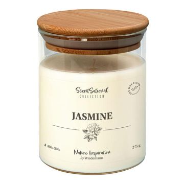 Duftkerze FERDINANDINE im Glas, Sojawachsmischung, Jasmine, elfenbein, 10cm, Ø8cm, 40h - Made in Germany Duftkerze FERDINANDINE im Glas, Sojawachsmischung, Jasmine, elfenbein, 10cm, Ø8cm, 40h - Made in Germany