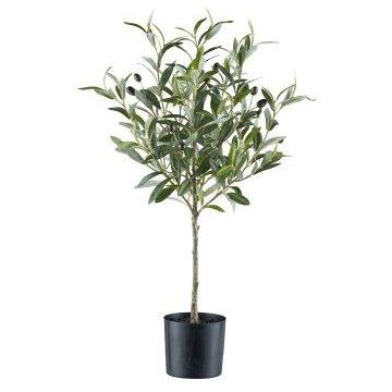 Kunstbaum Olivenbaum Hochstämmchen SELVO mit Früchten, Kunststamm, 70cm Kunstbaum Olivenbaum Hochstämmchen SELVO mit Früchten, Kunststamm, 70cm