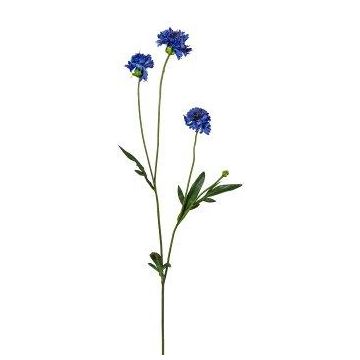 Kunstzweig Kornblume FLUNK, blau, 60cm, Ø4-5cm