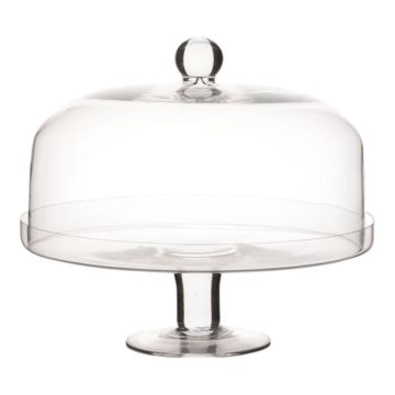 Glas Tortenglocke CALLINDRA, Standfuß, klar, 26cm, Ø25cm