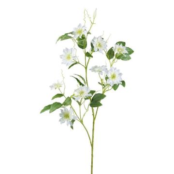Künstlicher Zweig Clematis ZOLME, weiß, 115cm