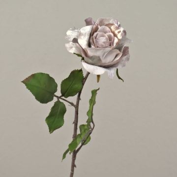 Samt Kunstrose SINDALA, helllila, 60cm, Ø12cm