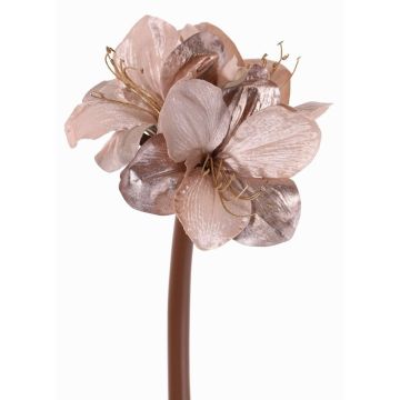 Samt Amaryllis Dekoblume KIRSTY, helllila, 70cm, Ø13-15cm