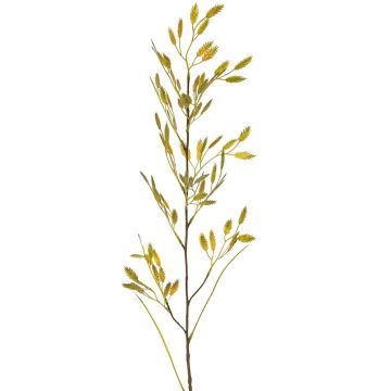 Künstliches Plattährengras GENNA mit Ähren, gelb-grün, 100cm