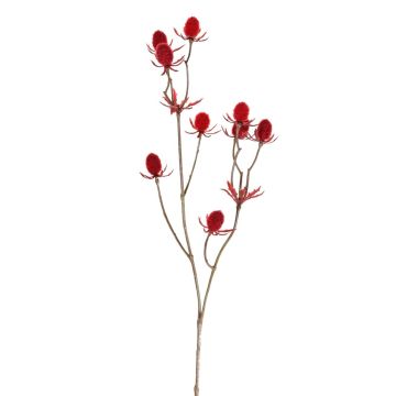 Plastik Edeldistel LOUKAS, rot, 45cm, Ø1-1,5cm