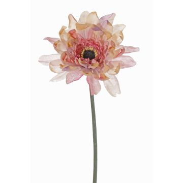 Künstliche Gerbera PAMILLA, altrosa-creme, 65cm, Ø12cm