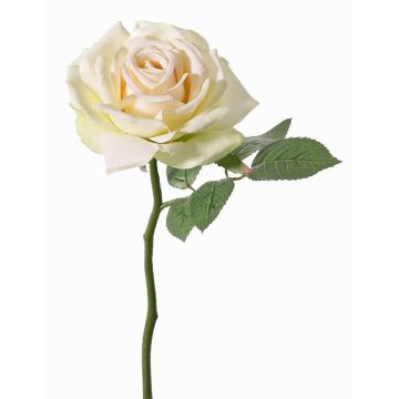 Fake Rose NIKOLETA, creme-rosa, 30cm, Ø12cm
