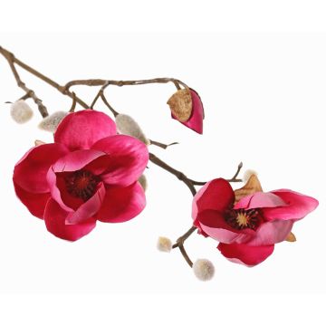 Dekozweig Magnolie KOSTAS, pink, 55cm, Ø6-8cm
