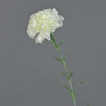 Kunstblume Nelke NIRUSHA, weiß, 65cm, Ø9cm