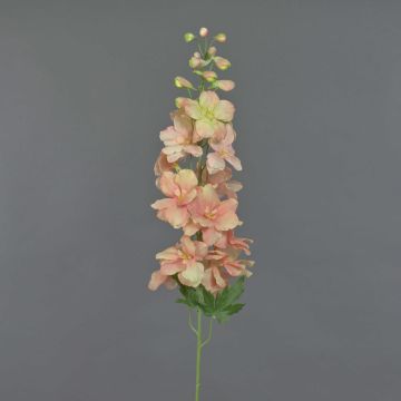 Fake Blume Rittersporn SETSUKO, rosa-pfirsich, 95cm, Ø14cm