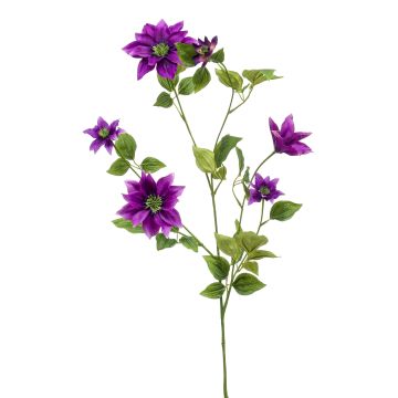 Künstliche Blume groß Clematis HIKARI, lila, 110cm, Ø5-14cm