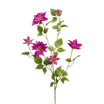 Künstliche Blume groß Clematis HIKARI, pink, 110cm, Ø5-14cm