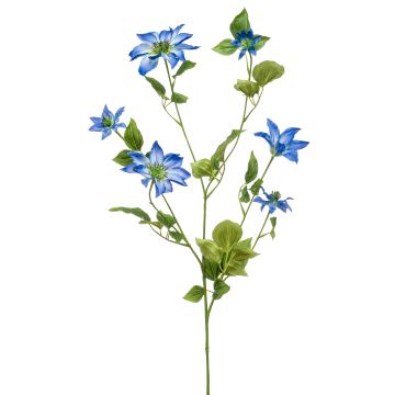 Künstliche Blume groß Clematis HIKARI, blau, 110cm, Ø5-14cm