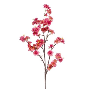 Künstliche Blume groß Kirschblütenzweig GIMA mit Blüten, pink, 120cm