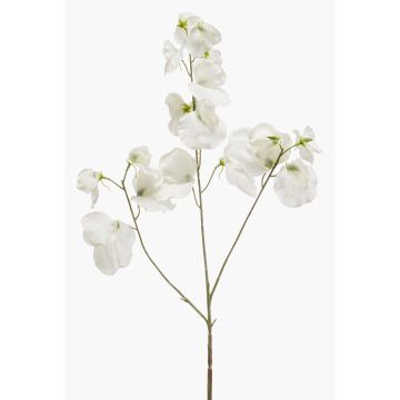 Deko Kunstblume Duftwicke KANZI, weiß, 75cm, Ø4-7cm