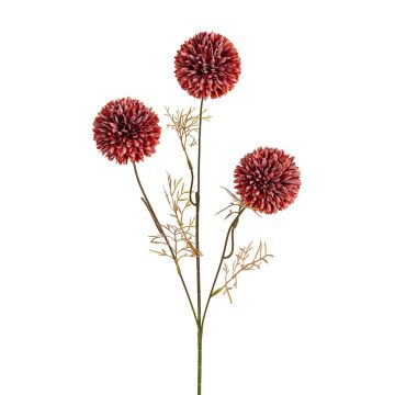 Dekozweig Allium ANNELIA, dunkelorange, 65cm