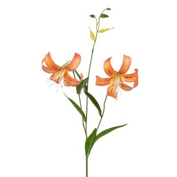Künstlicher Zweig Tigerlilie ZAHORIA, orange, 75cm